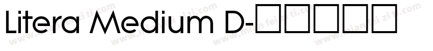 Litera Medium D字体转换